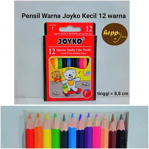 Jual Pensil Warna Joyko Kecil 12 Warna Di Lapak Heppyshop Bukalapak