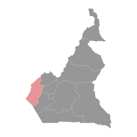 Mapa de la división administrativa de la región suroeste de la