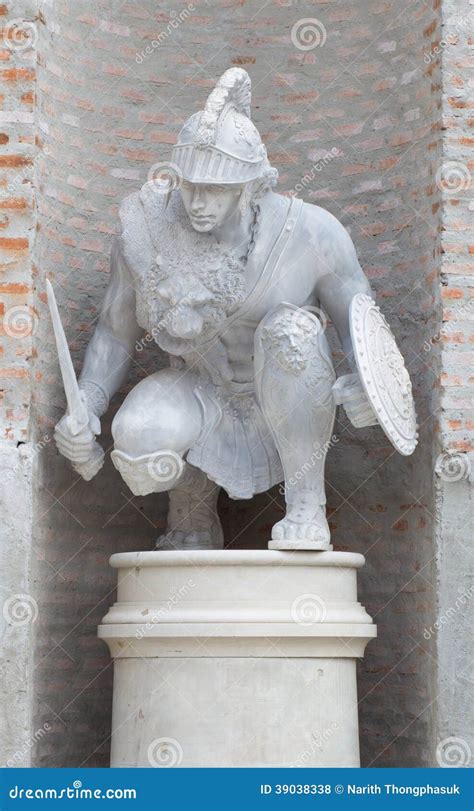 Statue Of Greek Soldier Stock Photo - Image: 39038338