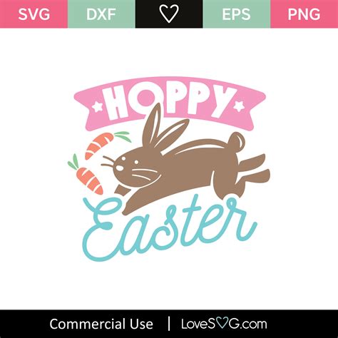 Hoppy Easter Svg Cut File