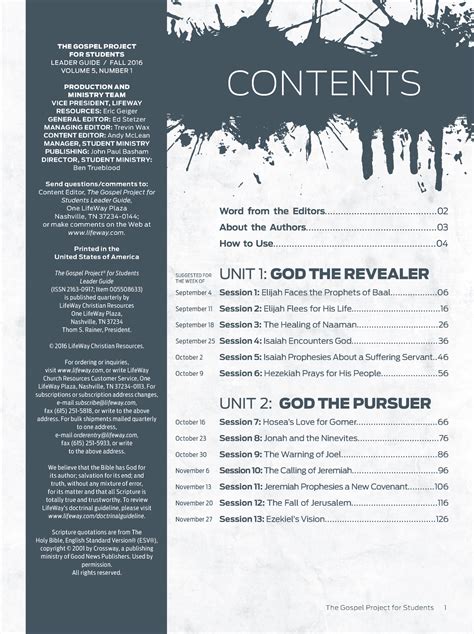 Volume 5 Leader Guide Lol THE GOSPEL PROJECT FOR STUDENTS LEADER