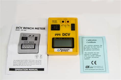 Dc Voltmeter Dv 101 Lcd Panel Meter Sciencepurchase