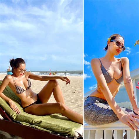 Kỳ Duyên và Minh Triệu cuộc đua bikini không hồi kết của đôi bạn thân