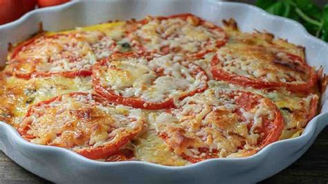 Quiche sans pâte aux tomates et au thon recette rapide légère et