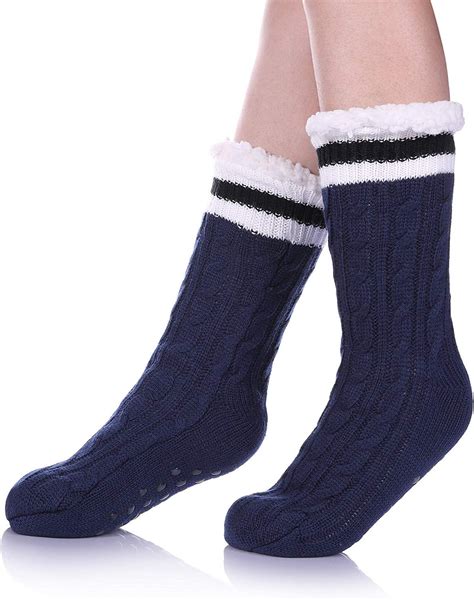 Fluffy Socks Womens Winter Super Soft Warm Cozy Fuzzy Fleece Lined