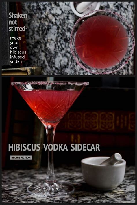 Hibiscus Infused Vodka Sidecar With A Hibiscus Sugar Rim Recipe