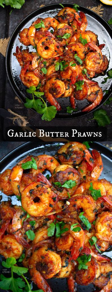 Garlic Butter Prawns Shrimp Video Nish Kitchen