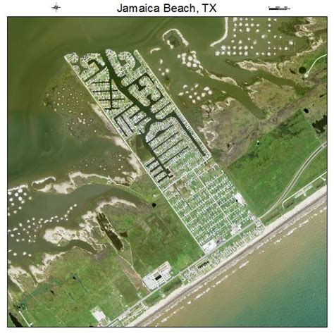 Aerial Photography Map of Jamaica Beach, TX Texas