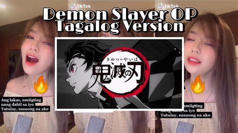 Demon Slayer Kimetsu No Yaiba Op Lisa Gurenge 2020 Tagalog Version Youtube