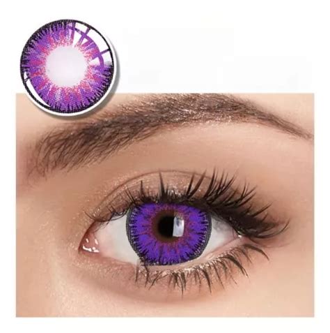 Lentes De Contacto Morado Violeta Fantasia Vka Pupilentes Co Meses