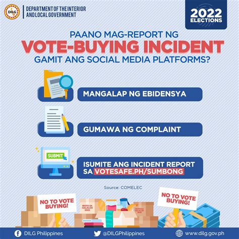 Tingnan Mag Report Ng Vote Buying Dilg Philippines Facebook