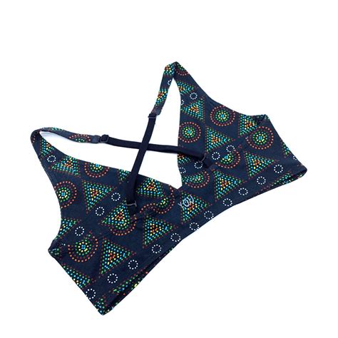 Womens Organic Cotton Matching Bralette And Thong Set Black Mara De