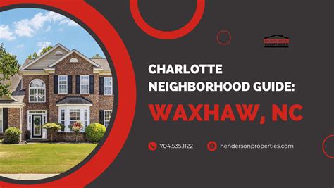 Real Estate In Waxhaw Nc Investment Information Henderson Properties