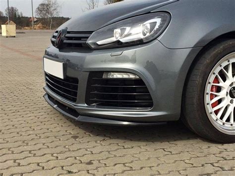 LAME DU PARE CHOCS AVANT SPLITTER VW GOLF VI Gloss Black Notre