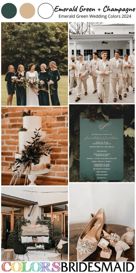 Top Emerald Green Wedding Color Schemes For In Emerald