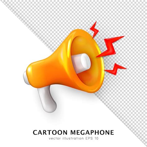 Mégaphone Criant Jaune 3d Haut parleur Pour La Publicité Mégaphone