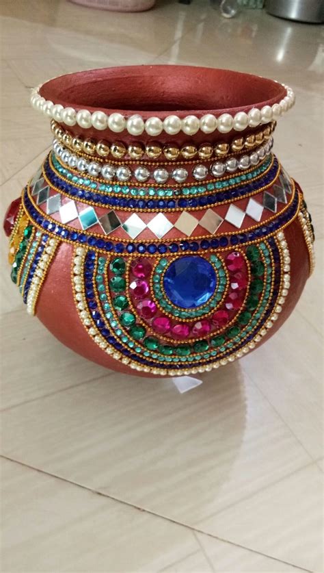 Diy Pooja Kalash Kalash Decoration Wedding Crafts Diy Thali