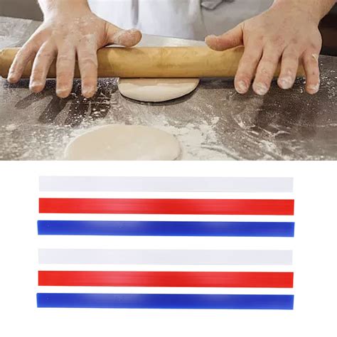 Durable Professional Silicone Measuring Dough Strips Rolling Pin Guides