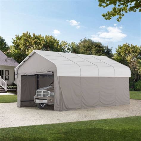 Sunjoy Metal Carports | 12x20 Carport | Portable Garage | Garage Kit ...