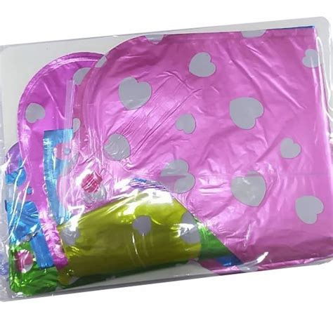 Multicolor Air Foil Balloons Happy Birthday Packaging Type Packet