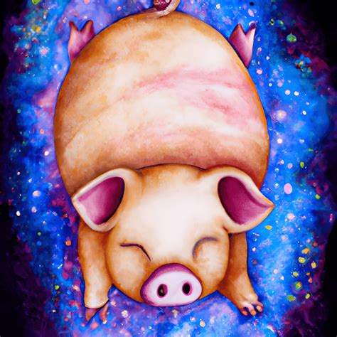 Pig Nebula Kawaii Chibi Graphic Creative Fabrica