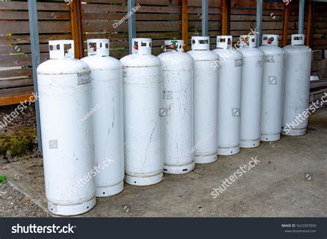 Tall Propane Tanks Row Stock Photo 1622397850 | Shutterstock