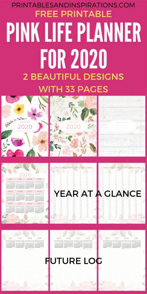 Your Free Pink Life Planner Printable Is Here Printables