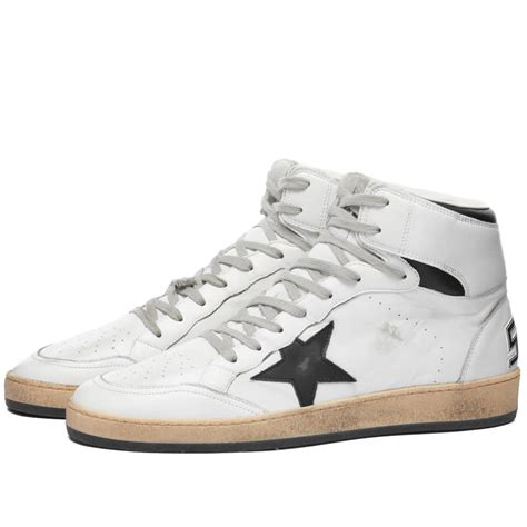 Golden Goose Sky Star Leather Sneaker White Black END US