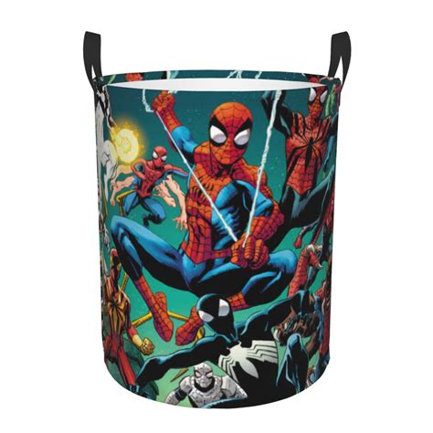 Spider Man Large Laundry Hamper Collapsible Laundry Basket With