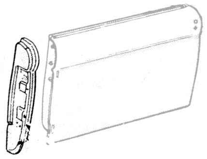 Left Door Hinge Pillar Assembly For 1968 77 Ford Bronco Dennis