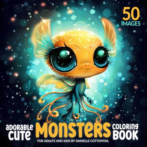 Adorable Cute Monsters Coloring Book 50 Boldandeasy Images