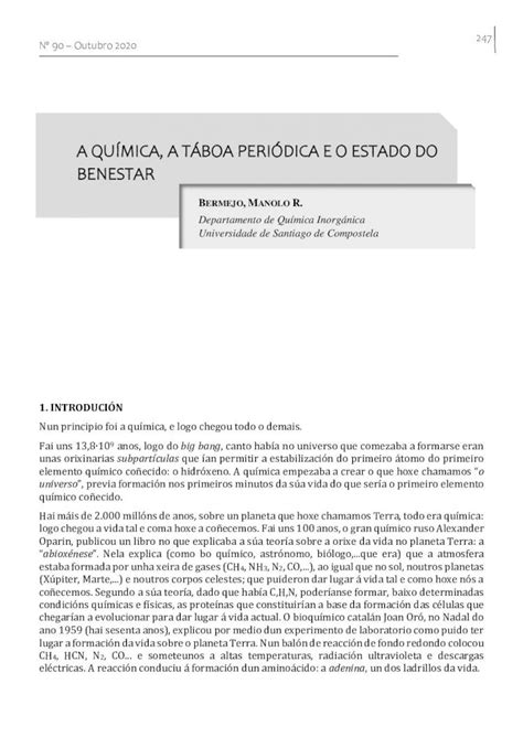 Pdf A Qu Mica A T Boa Peri Dica E O Estado Do Tratado Elemental