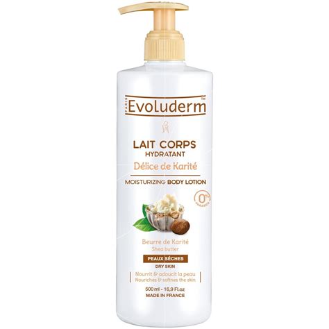 Lait Corps Hydratant D Lice De Karit Evoluderm Ml Foliecosmetic