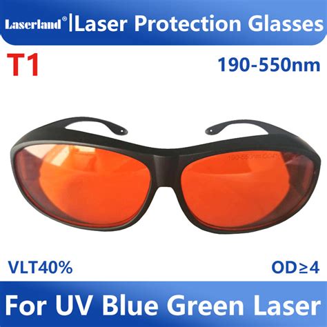 Laserland T1 Od4 190nm 540nm Laser Safety Glasses Protective Goggles Laser Safety