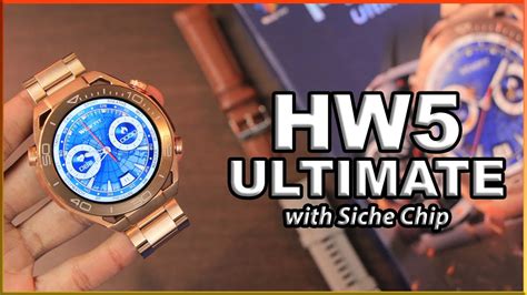 Unboxing HW5 Ultimate Gold Latest Huawei Watch Ultimate CLONE With