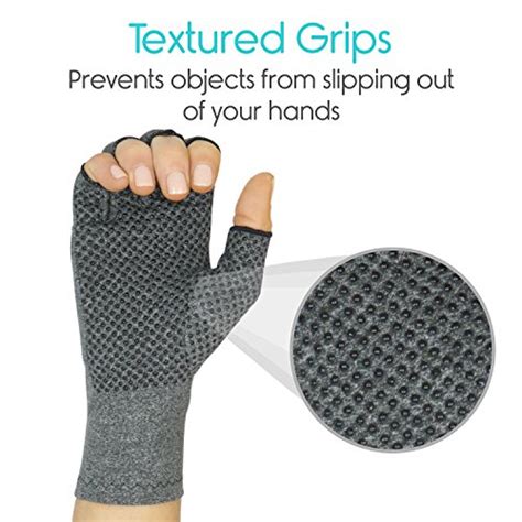 Vive Arthritis Gloves With Grips Men And Women Textured Fingerless