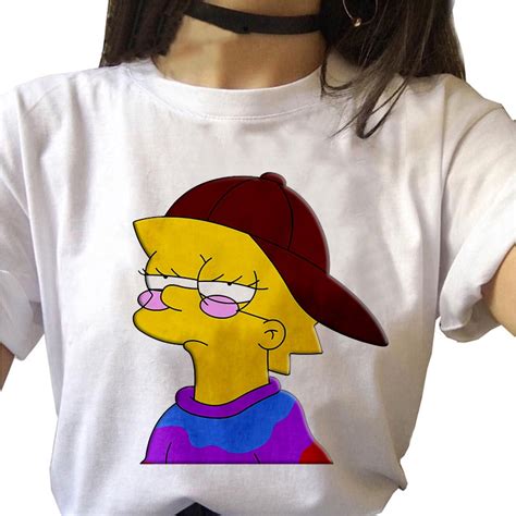 Camiseta Feminina Branca Lisa Lisa Simpsons Tumblr Submarino