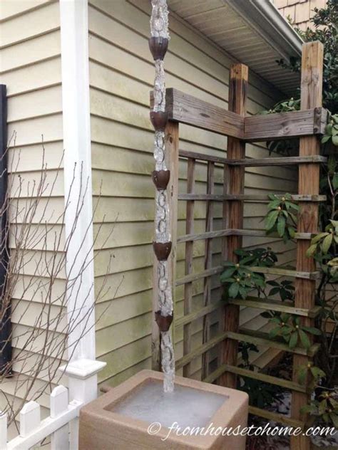 Beautiful Rain Chain Garden Ideas