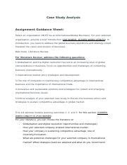 MGTM 02 Case Study Analysis Assessment Guidance Sheet Docx Case Study