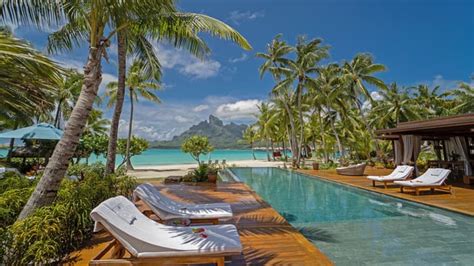 Overwater Bungalows Bora Bora Huts Villas Four Seasons Resort