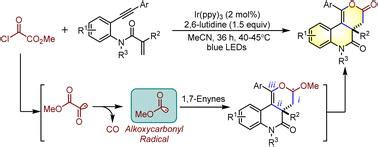 可见光诱导的 1 7 烯炔烷氧基羰基化 环化含全碳季中心的二氢吡喃酮的合成 Organic Chemistry Frontiers X MOL