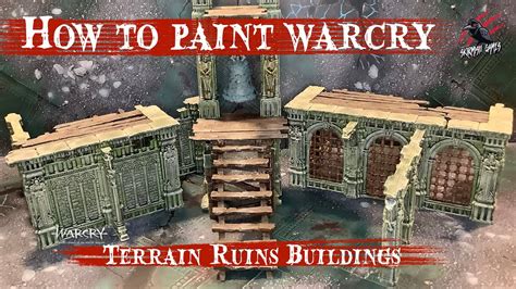 How To Paint Warhammer Ruins Building Terrain Warcry Catacombs