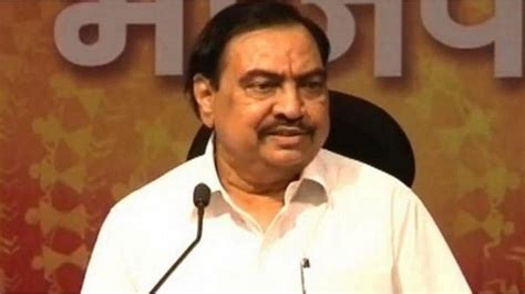 Former Bjp Leader Eknath Khadse Joins Ncp In Maharashtra