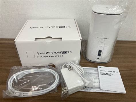 未使用に近い6174KDDI Speed Wi Fi HOME 5G L13 ZTR02 ホームルーター 2023年製 IMEI au