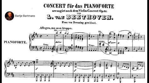 Beethoven Piano Concerto No In D Major Op A Duch Ble