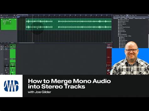 How To Merge Mono Audio Into Stereo Tracks PreSonus