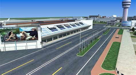 3D Model International Airport VR AR Low Poly CGTrader