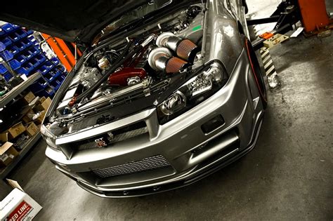 Nissan Skyline Gtr R34 Twin Turbo Engine