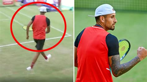 Tennis 2022 Nick Kyrgios Stuns With Ridiculous Act