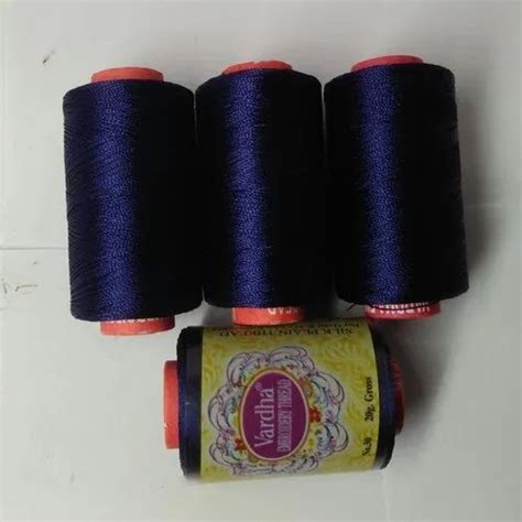 Dark Blue Silk Viscose Recosilk Embroidery Thread At Rs Box Silk